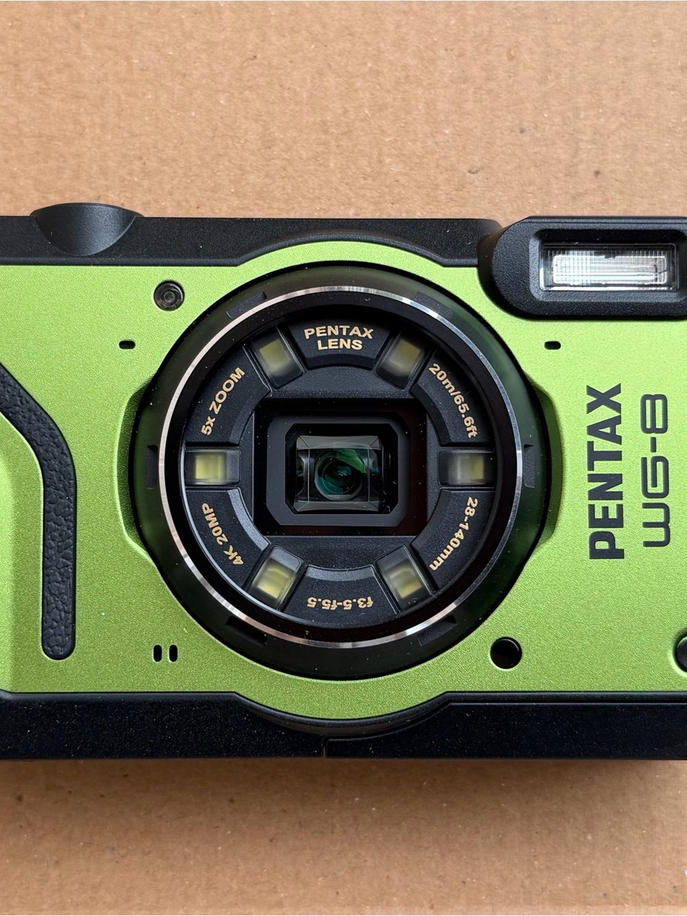Pentax WG-8 Lime Green Waterproof Compact Camera